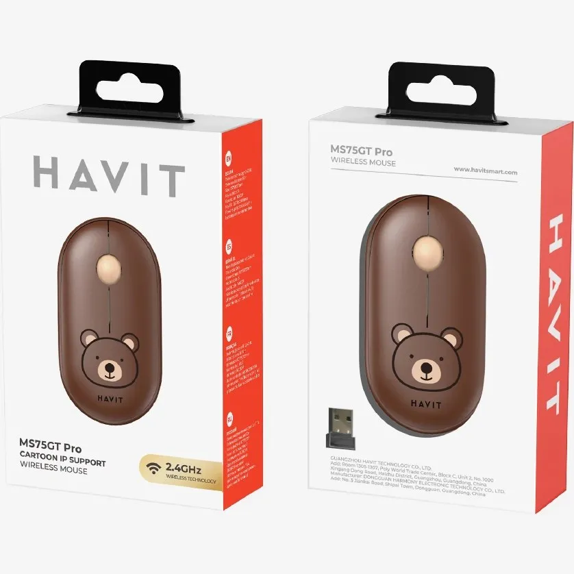 موس بی سیم HAVIT طرح خرس